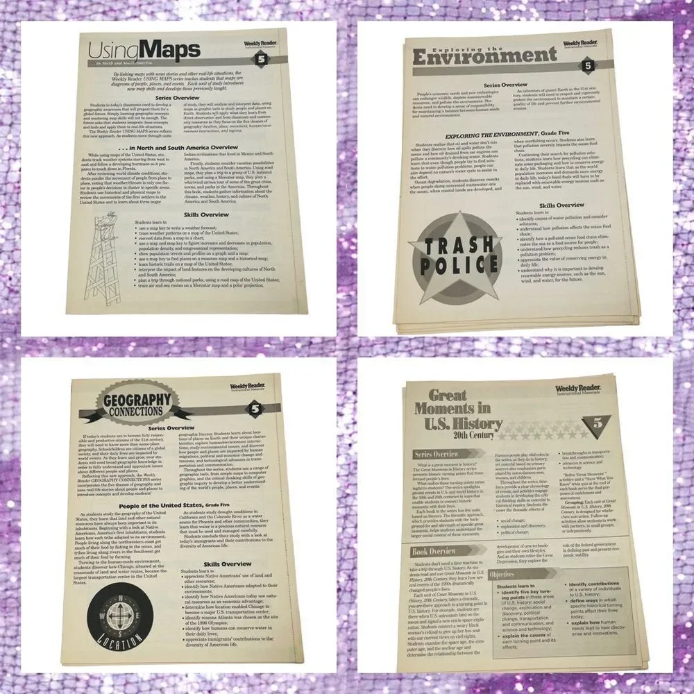 Vintage Weekly Reader Summer Superskills Reading Kit